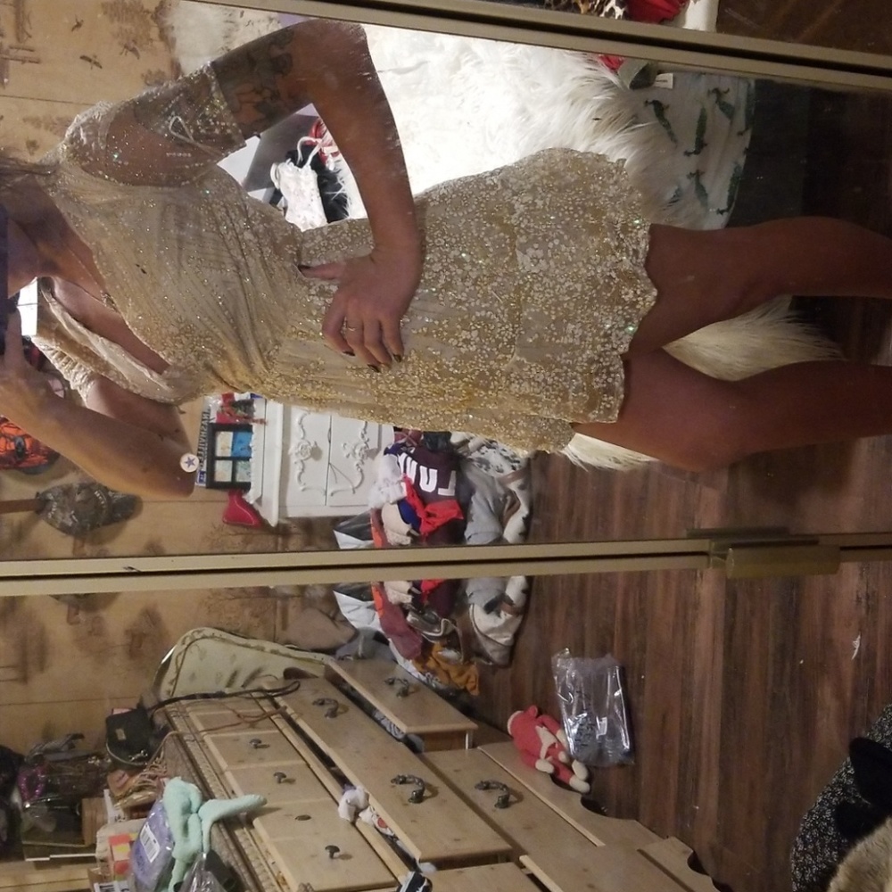 Sparkle cream dress - Picture 4 of 4
